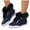 Dark Blue, variant on Winter High Top Sneakers for Women Platform Fleece Lined Ankle Boots Fashion Lace up Casual Walking Booties Shoes Grey 9.5