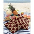 thumbnail image 3 of Pack of 2 Outdoor Pillow Covers, Winter Christmas Elk Red and Black Plaid Vintage Waterproof Square Throw Pillowcase Cushion Decorative Pillow Covers for Couch Patio Tent, 16x16 in, 3 of 6