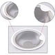 thumbnail image 5 of Colador de fijación para el pelo de la bañera, colador de fregadero de acero inoxidable, protector de desagüe para fregadero, tapón de desagüe para cocina y baño, 2 piezas, 5 of 6