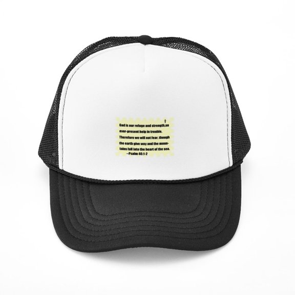 CafePress - GOD IS OUR REFUGE AND STRENGTH - Adjustable Unisex Printed Trucker Hat with Mesh Back