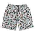 thumbnail image 2 of Honeii's Mallard Ducks Wild Birds1 Print Men's Casual Shorts with Drawstring，Swim Trunks Quick Dry Beach Shorts, 2 of 5
