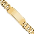thumbnail image 3 of 14K Yellow Gold Hand-polished Traditional Heavy Link ID Bracelet 8.5 Inch, 3 of 3