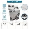 thumbnail image 6 of Dandelion Table Runner - 72 Inch Long Black White Modern Country Rustic Plants Cotton and Linen Blended Dress Scarves Farmhouse Table Runner for Kitchen Dining, Coffee Table, 13" x 72", 6 of 8