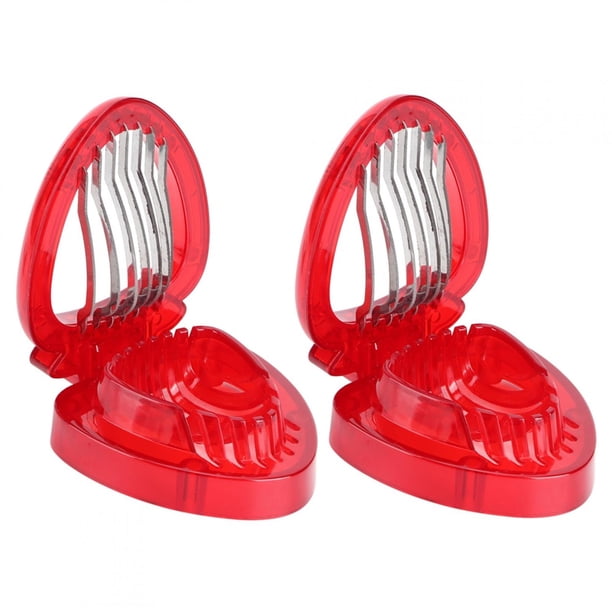 Aparatos de cocina, mini cortador de fresas, herramienta para cortar frutas de acero inoxidable, artesanía superior