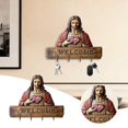 thumbnail image 1 of Wall Mounted Key Holder Organizer With Hooks Entryway Storage Rack For Home Keys Mail And, 1 of 7