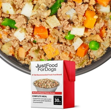 Pantry Fresh Wet Dog Food, Complete Meal Or Dog Food Topper, Beef & Russet Potato Human Grade Dog Food Recipe - 12.5 Oz (Pack Of 6)
