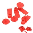 thumbnail image 1 of Blank Livestock Ear Tag, Identification Tool Prevent Shedding Red Animal Ear Marker  for Sheep for, 1 of 7