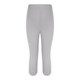 thumbnail image 5 of Beugl Womens Yoga Pants Clearance, Ladies Casual Comfort Printed Stretchy High Waist Elastic Cropped Pants Resort Beach Leggings, Capri Pants for Women, Leggings for Women Grey L, 5 of 8