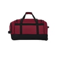 thumbnail image 2 of Protege Everyday Journey Large 30-inch Drop-Bottom Rolling Duffel, Red, 2 of 10