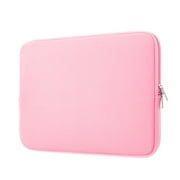 LLAYOO 11-11.6 Inch Laptop Sleeve Protective Case Soft Carrying Computer Zipper Bag Cover Compatible with 11.6" MacBook Air for 11" Notebook Tablet Chromebook (Pink)