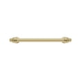 thumbnail image 3 of Utopia Alley 5pcs Athen Pull Handle - Decorative Cabinet Drop Pull Handles- Vintage Cabinet Hardware with Hand Finished Polished Gold - Metal Drawer Pull Handle, 6.3" Center to Center, 3 of 9