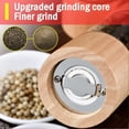 thumbnail image 3 of Pepper and Salt Grinder Set, Premium Acrylic & Wooden Manual Salt and Pepper Mills, with Visible Window, 3 of 5