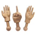 thumbnail image 2 of Juego de 3 títeres de plástico Toynk Tiny Hands de Novelty Toys, 2 of 7