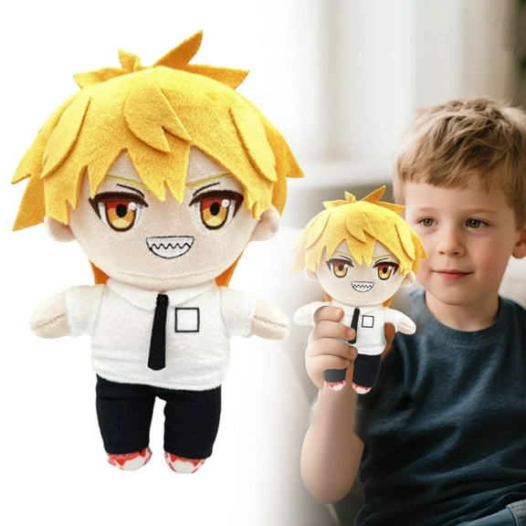 Chainsaw Man Plush, 7.9 Inch Denji Emotional Support Plush, Collectible Gift for Fans