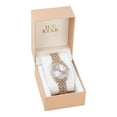 thumbnail image 5 of Elegant Women's 32mm Iced Diamond Watch - Shiny Sleek Dial with Sparkling Simulated Crystals - Adjustable Bling-ed Metal Band - Luxury Timepiece - Rose Gold Tone Finish, 5 of 5