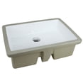 thumbnail image 2 of LARGE 22 Inch Rectangular Undermount Vitreous Ceramic Lavatory Vanity Bathroom Sink Pure White, 2 of 3