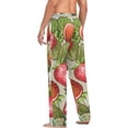 thumbnail image 6 of Cute Strawberry and Flowers Ghost Pajama Pants, Men's Lounge Pants Light with Drawstring and Pockets, Christmas New Year Birthday Father's Day Gifts, Medium, 6 of 7