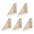 thumbnail image 2 of Pebbuoy 5Pcs Corner Brace Brackets Rustproof Corrosion Resistant Simple Installation 90-Degree Triangle Gusset Corner Brace Fasteners, 2 of 8