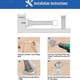 thumbnail image 2 of Tope de puerta [1,3 de alto] - Bonus Holders - Tope de puerta de goma de cuña de alta resistencia de primera calidad con soporte decorativo - Ideal para huecos de puertas grandes y pequeños - The I, 2 of 5
