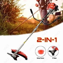 YNCE 52cc Weed Wacker Gas Powe, 3 in 1 String Trimmer/Edger with Brush Cutter,Rubber Handle & Shoulder Strap Included, Gas Weed Wacker, String Trimmer/Edger with Brush Cutter for Grass Cutting Lawn
