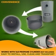 thumbnail image 4 of Martin MFP1 Tabletop Fire Pit - 14,500 BTU/h, Portable Outdoor Propane Heater with Volcanic Rocks, Mini Firepit for Patio Table, Camping, and Cottage, 4 of 6