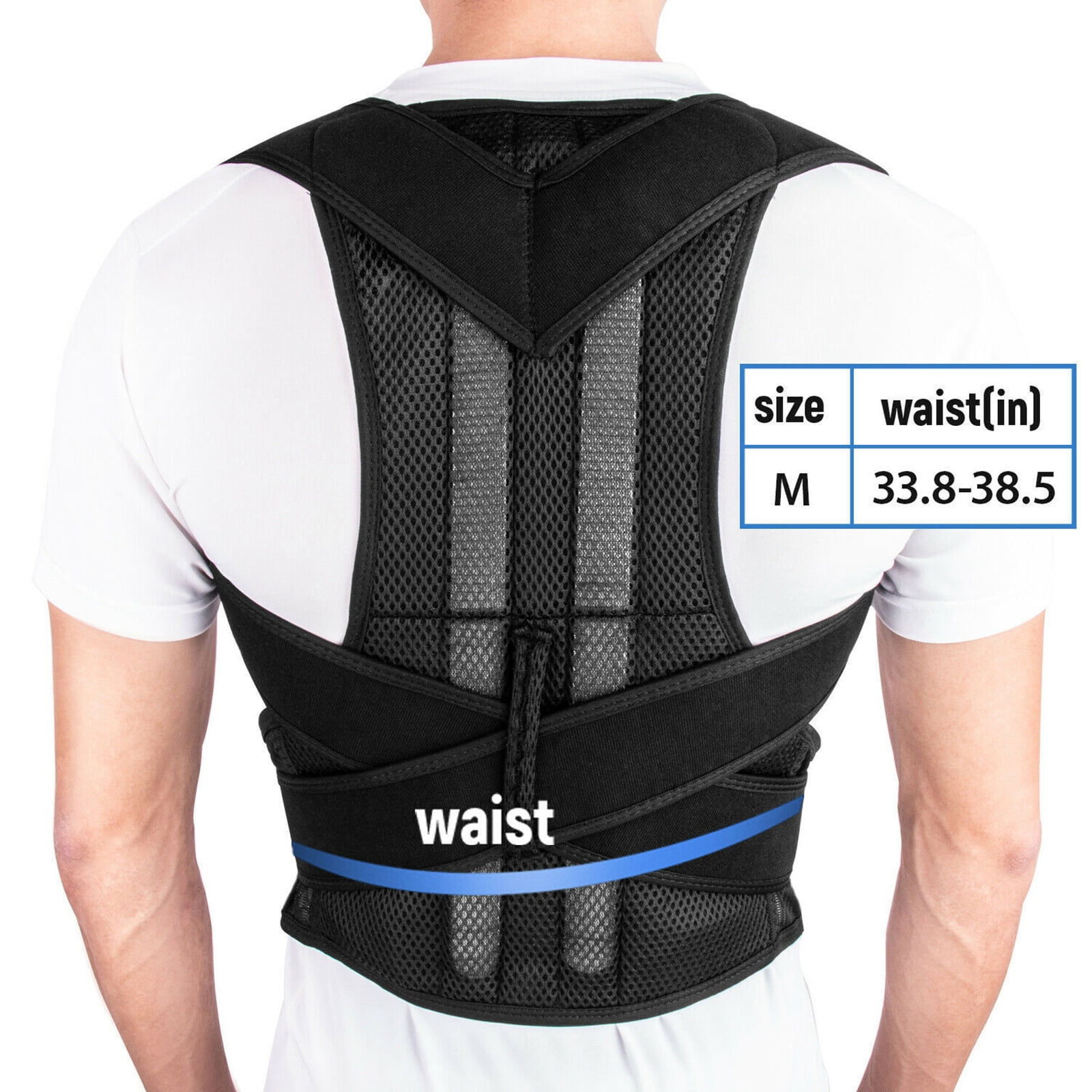 Mixfeer Posture Corrector for Men Women Back Brace Adjustable Straps Shoulder Support Trainer