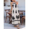 thumbnail image 4 of Summer Dress for Women 2025 Floral Sundress Spaghetti Strap Flowy Beach Vacation Boho Maxi Dresses S, 4 of 9