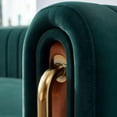 thumbnail image 6 of Chesterfield Velvet Sofa Upholstered Couch with Removable Cushions and Gold Metal Legs, for Living Room Office Apartment, 6 of 10