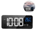 thumbnail image 2 of Despertador digital con pantalla LED, puerto de carga USB, control de sonido, tonos de alarma, volumen y brillo ajustables, 12/24 h, función de repetición, despertador de dormitorio Fokelyi 2034710-3, 2 of 9
