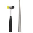thumbnail image 2 of HEYMOUS Ring Sizer Mandrel Measuring Tool Steel Ring Sizing Gauge Sizers Set Rubber Jeweler's Mallet Hammer Metal Finger Size Stick Wire Wrap Rings Tools Jewelry Making Kit, 2 of 4