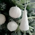 thumbnail image 4 of Mosey Christmas Tree Ball Round/Tree Shape Multi-styles Easy to Hang with Rope Reusable Foam Xmas Party Decor Hanging Ball Pendant for Festival, 4 of 7