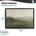 thumbnail image 4 of Stupell Industries Fog Green Countryside Black Framed Floater Canvas Wall Art, design by Walt Johnson, 4 of 10