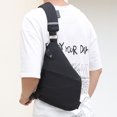 thumbnail image 2 of Bolso de pecho informal sencillo para exteriores para hombre, bolso de hombro antirrobo para ciclismo, bolso cruzado impermeable, bolso para teléfono móvil, 2 of 5