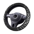 thumbnail image 2 of Rateoe A Web With A Spider Pattern Elastic Stretch Steering Wheel Cover, Universal 15 inch, Microfiber Breathable , Anti-Slip, Odorless, Easy Carry, 2 of 6