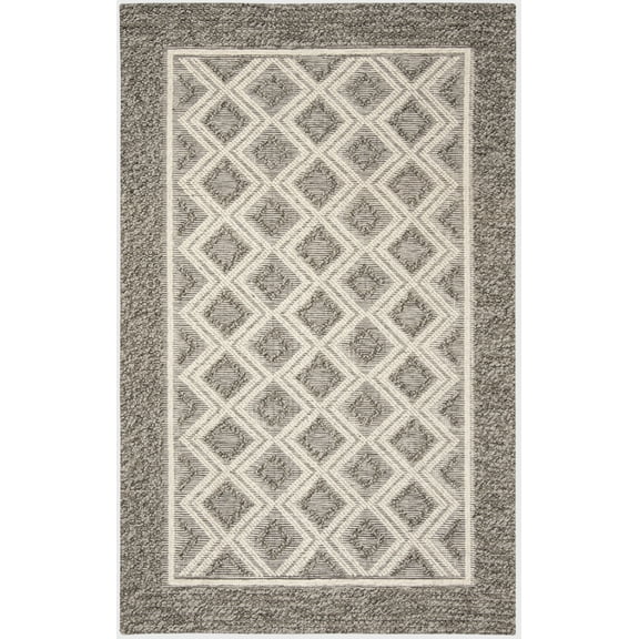 SAFAVIEH Vermont Hyde Geometric Area Rug, 6' x 6' Square, Grey/Ivory