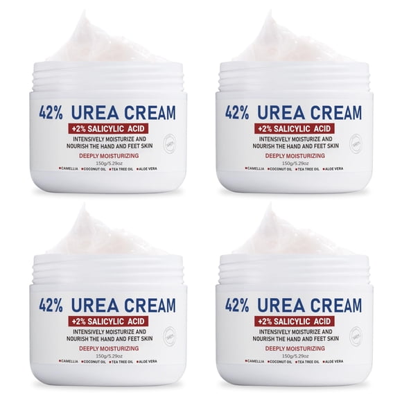 Crema de urea OUKEYA 42% con ácido salicílico 2% 156 ml para pies secos x4