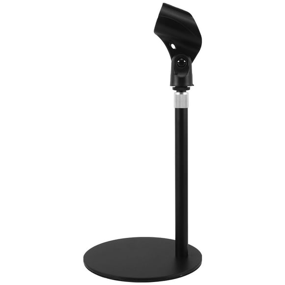 KAKOWELY 1Pack Mic Stand For Desk 20.5-39.5in Adjustable Range Black Metal For Home Studios