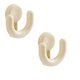 thumbnail image 2 of Soporte de ventosa sin taladro para zapatillas de baño | Gancho de plástico duradero para zapatillas, bolsas Objetos pequeños | Compacto 12x11x6 cm | Beige y rosa intenso | Conjunto de 2 ganchos, 2 of 6