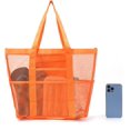 thumbnail image 2 of Beach Bag - Large Tote Bag ,Women's Tote Bag with Removable Pouch,Mesh Storage Tote Bag, Beach Bag, 8 Pockets Shopping Bag, 2 of 7