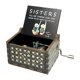 thumbnail image 1 of Caja de música de madera con manivela, regalo único para hermanas, artesanía clásica grabada y tallada, mini caja musical para mejores en, 1 of 9