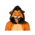 thumbnail image 7 of Disney The Lion King Scar Cozy Micro Fleece Villain Scar Costume Cosplay Men's One Piece Pajama Hooded Union Suit, 7 of 7