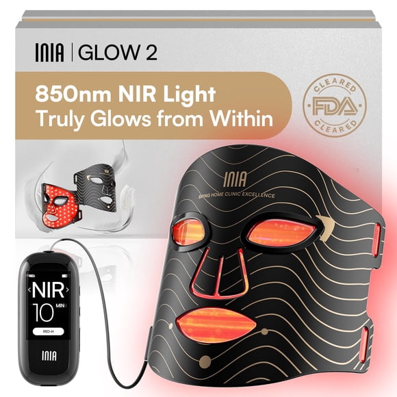 Máscara de terapia de luz roja INIA 4 modos de luz 850 nm NIR