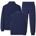 thumbnail image 3 of 2 Piece Track Suits Set for Men Zipper Jacket and Drawstring Waist Sweatpants with Pockets Casual Sportswear, XL, 3 of 3