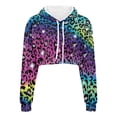 thumbnail image 2 of Suhoaziia Colorful Leopard Print Hoodies for Women Pullover Preppy Lightweight Activewear Size M Soft Long Sleeve Daily Wear Y2K Running Gym Outfit Outdoor Spring Tracksuit, 2 of 6