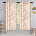 thumbnail image 5 of Blackout Kids Curtains,Geometric Triangle Pink Pattern Children's Insulated Curtains Set Of 2,Bedroom Essentials,Toddler Room Decor 42"x63", 5 of 5