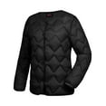 thumbnail image 6 of Little Donkey Andy Women's Lightweight Puffer Jacket with Recycled Insulation, Button Down Quilted Coats (Black M), 6 of 7