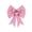 Pink, variant on Mother's Day Decorations, Little Bow with Heart Shape Decoration, Red, for Gift Bouquet Basket Mom's Day Party Birthday Decor