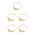 thumbnail image 2 of Brazalete deslizante ajustable Qarigey de acero inoxidable dorado con colgante 2022, 2 of 6