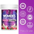 thumbnail image 5 of Probiotics for Women with Prebiotics & Cranberry, 50 Billion CFU, Vaginal Women's Probiotic for Immune & Digestive Health, D-Mannose for Urinary Health, Shelf Stable No Soy Gluten Dairy - 30 Capsules, 5 of 10
