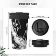 thumbnail image 3 of Logiee Skeleton Wave Artwork Print Stainless Steel Coffee Tumbler, Travel Coffee Mug, Insulated Coffee Mug with Lid, Spill Proof Coffee Cup, Portable Thermal Mug, 3 of 8